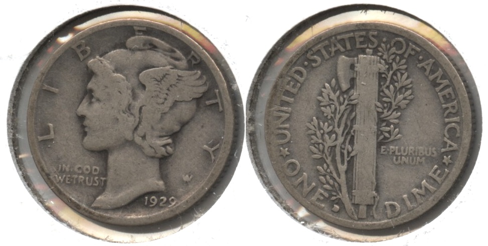 1929-D Mercury Dime VG-8 #b