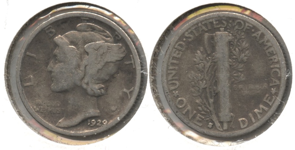 1929-S Mercury Dime Good-4
