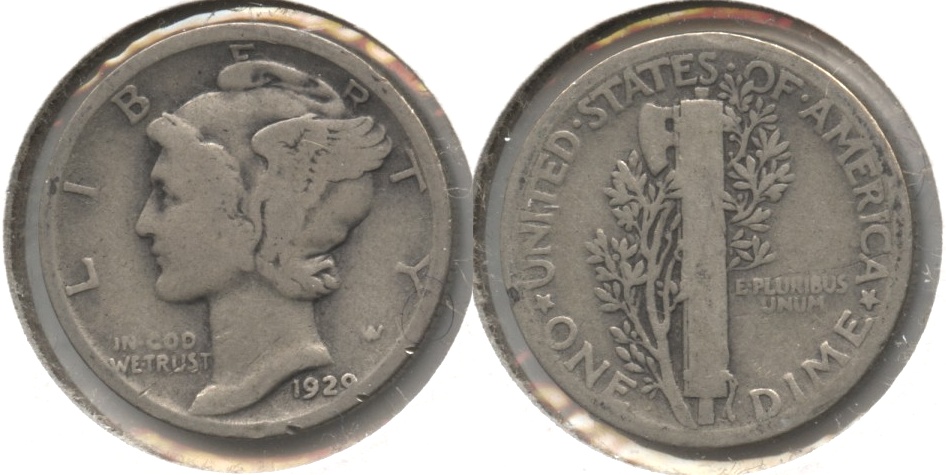 1929 Mercury Dime Good-4 #z