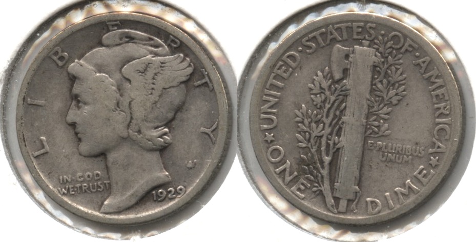 1929 Mercury Dime VG-8 #s
