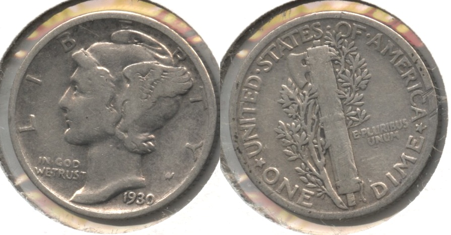1930 Mercury Dime VG-8 #h