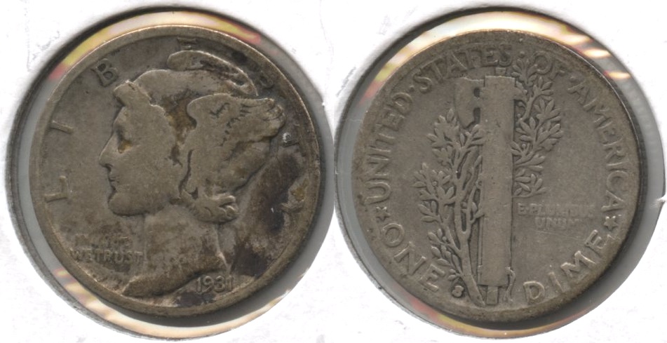 1931-S Mercury Dime Good-4 #a