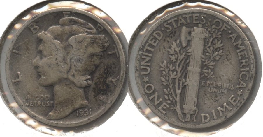 1931 Mercury Dime VG-8 #f