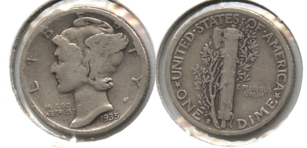 1935-S Mercury Dime VG-8 #b