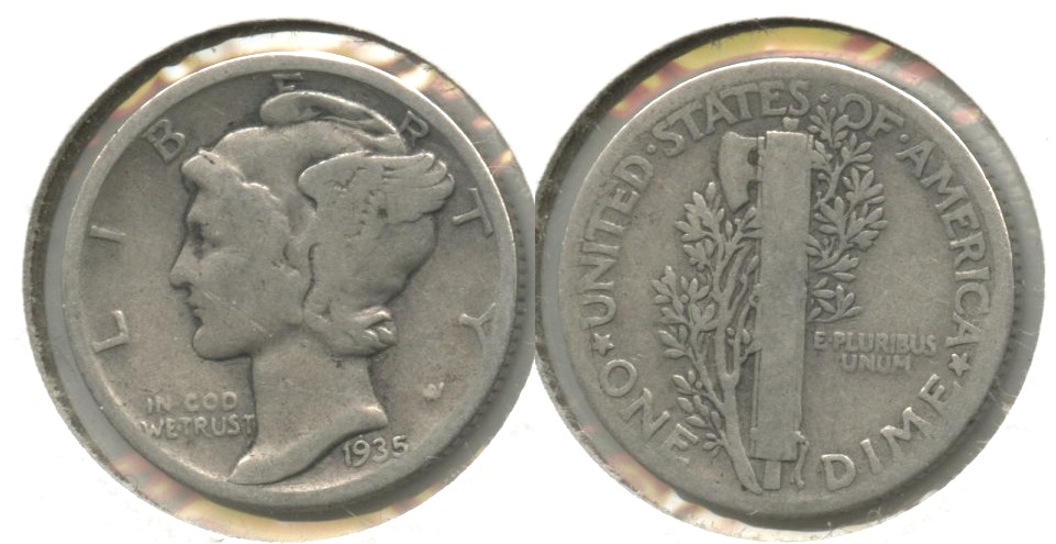 1935 Mercury Dime Good-4 #e