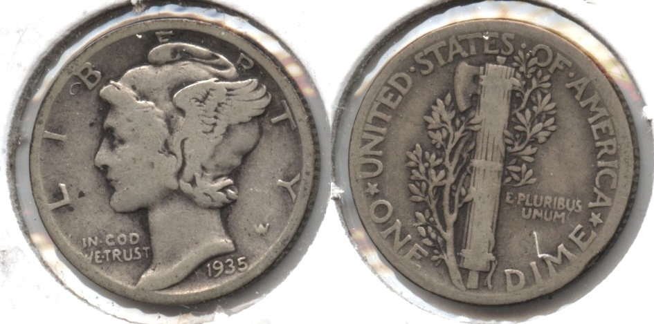 1935 Mercury Dime VG-8 #j