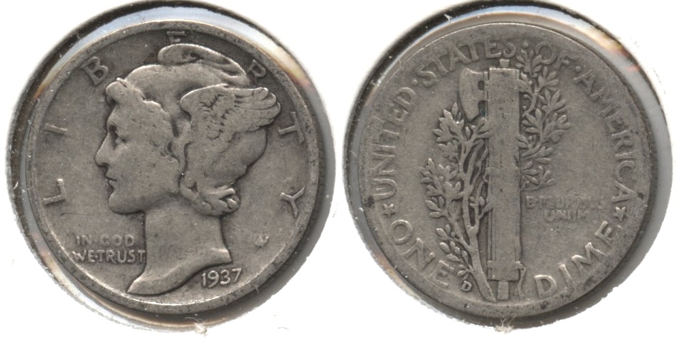 1937-D Mercury Dime Good-6 #a