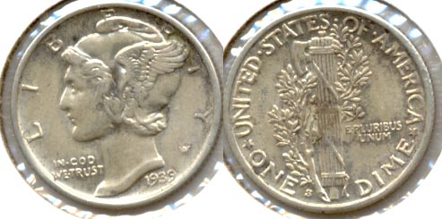 1939-S Mercury Dime AU-55