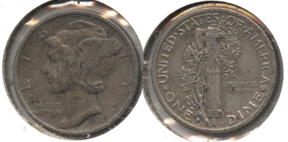1939-S Mercury Dime Fine-12 #c