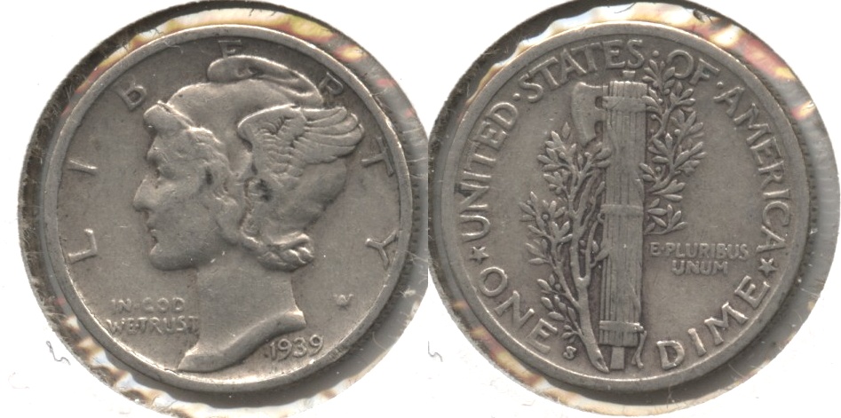 1939-S Mercury Dime Fine-12 #s
