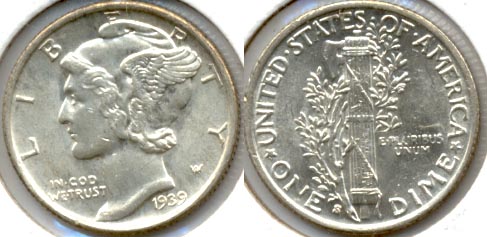 1939-S Mercury Dime MS-60