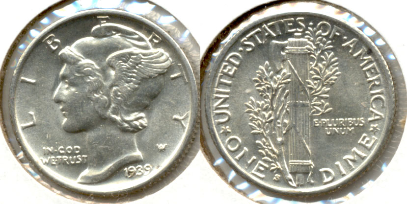 1939-S Mercury Dime MS-60 a