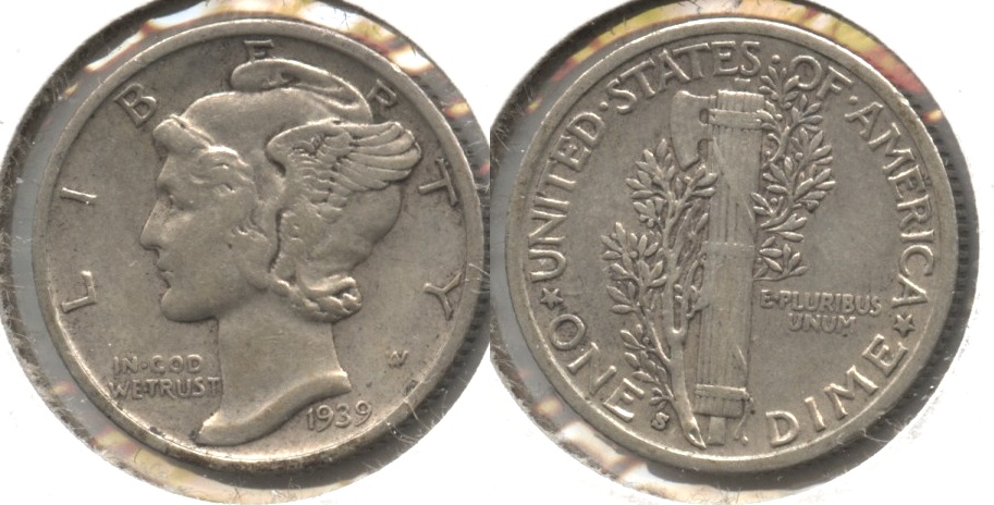1939-S Mercury Dime VF-20