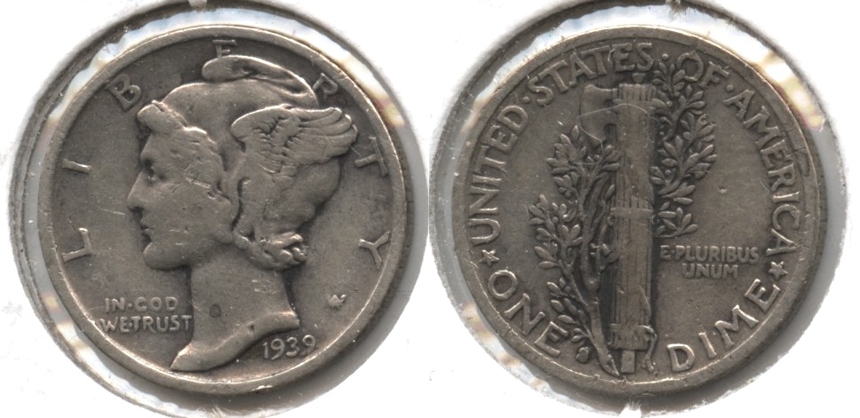 1939-S Mercury Dime VG-8