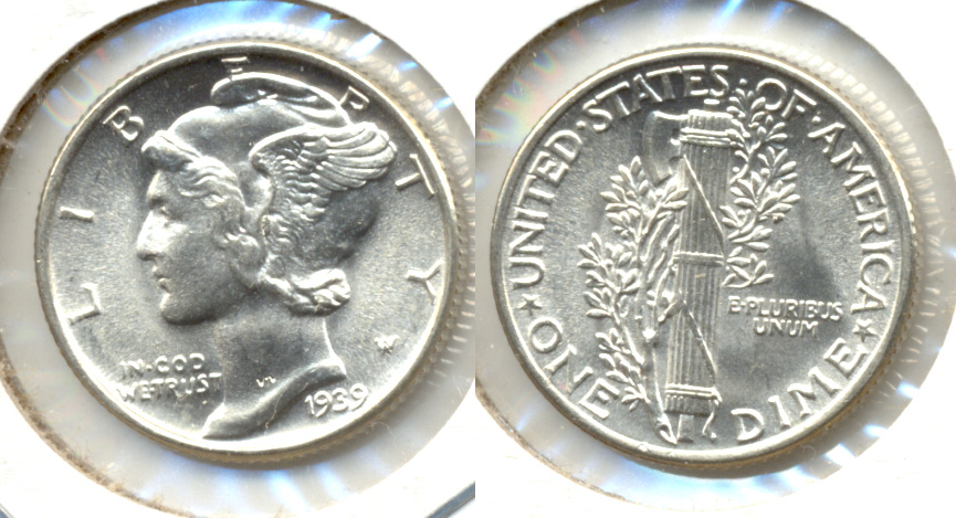 1939 Mercury Dime MS-63 n