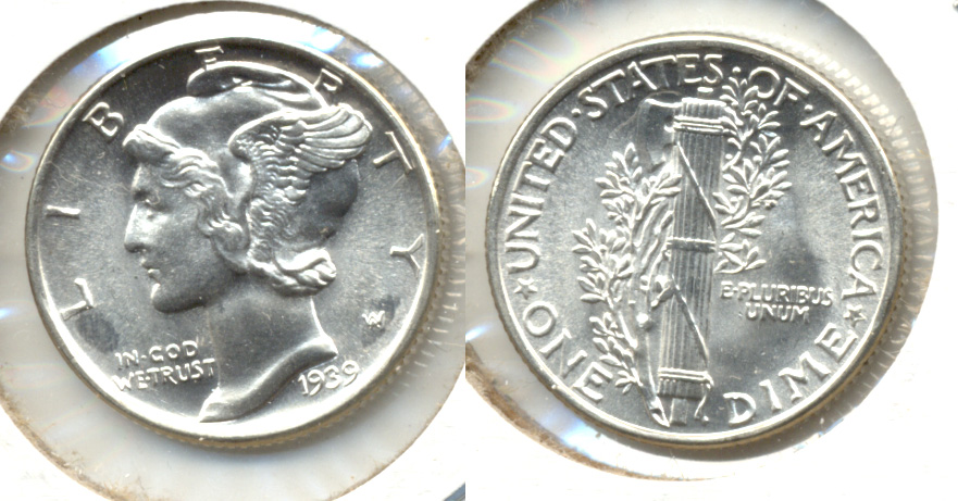 1939 Mercury Dime MS-64 h