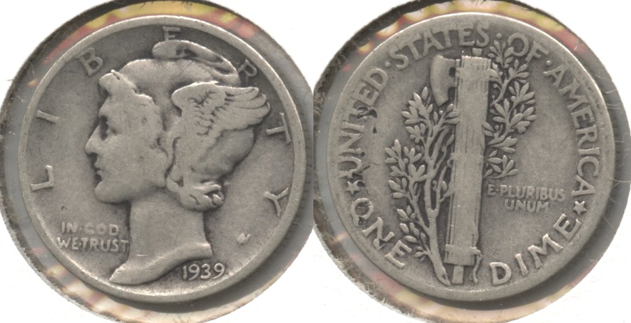 1939 Mercury Dime VG-8 #c