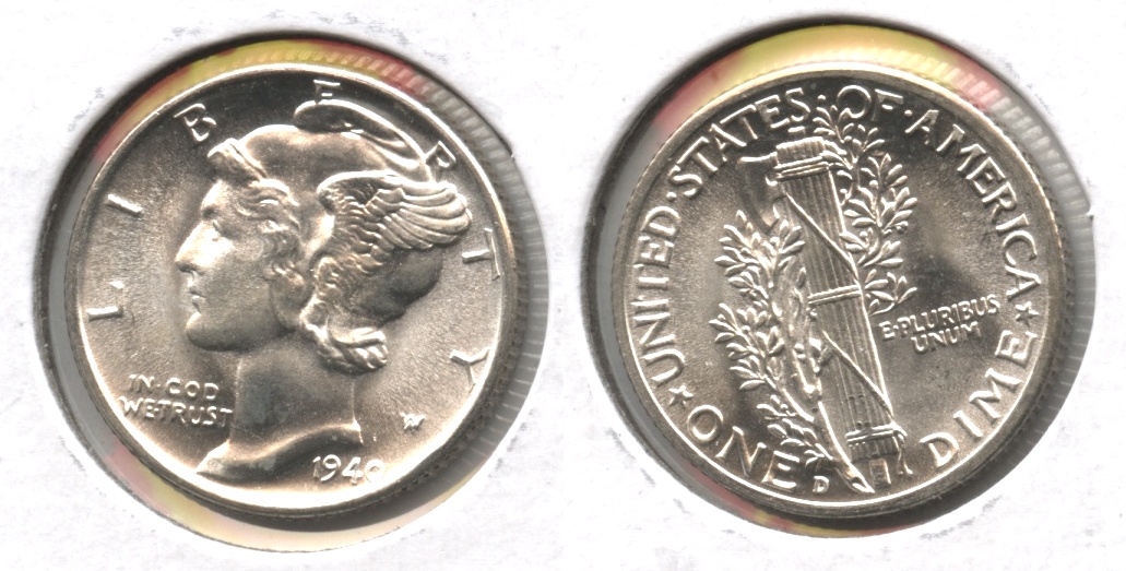 1940-D Mercury Dime MS-64 #a
