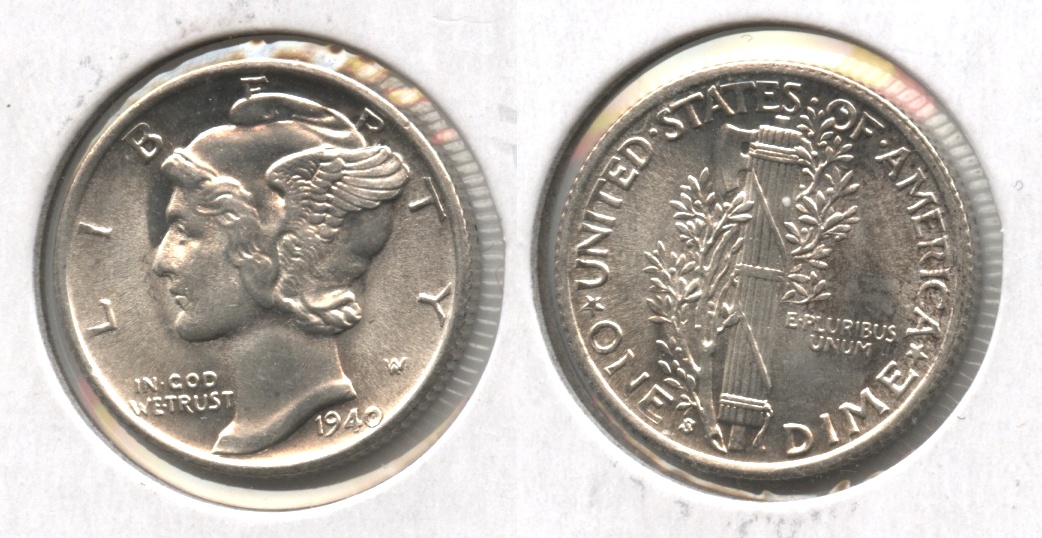 1940-S Mercury Dime MS-64 #b