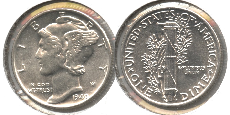 1940 Mercury Dime MS-60 #h