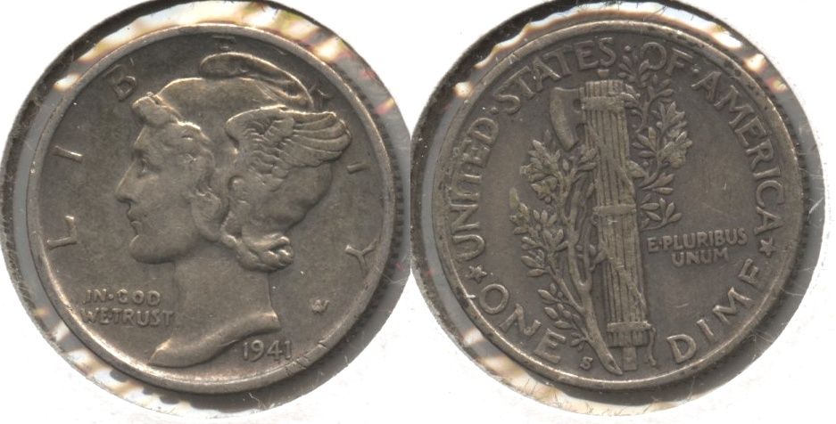 1941-S Mercury Dime VF-20 #c