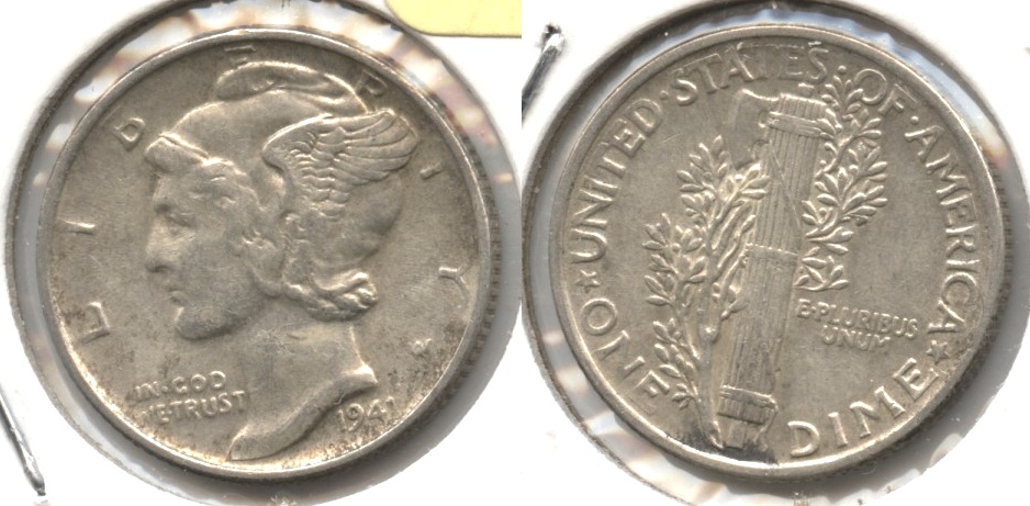 1941 Mercury Dime EF-40