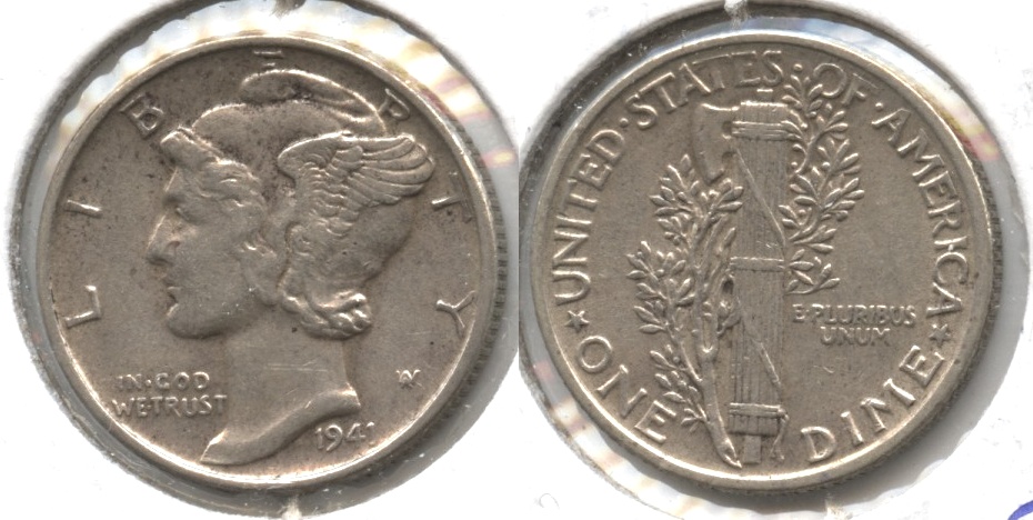 1941 Mercury Dime EF-40 #a