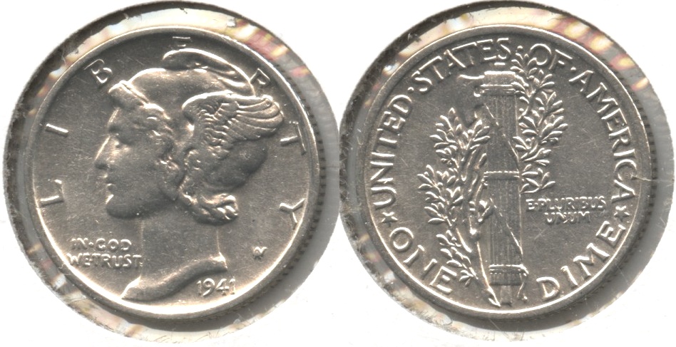 1941 Mercury Dime EF-40 #l