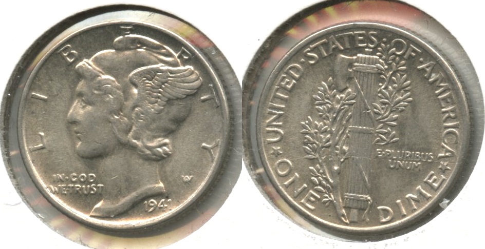 1941 Mercury Dime EF-40 #r