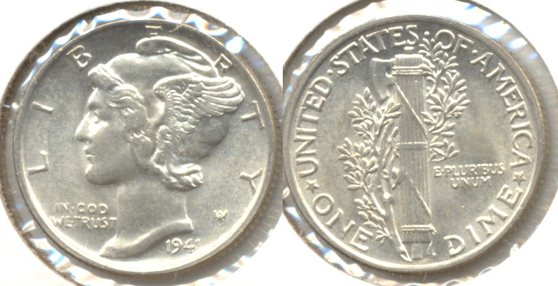 1941 Mercury Dime MS-63 i