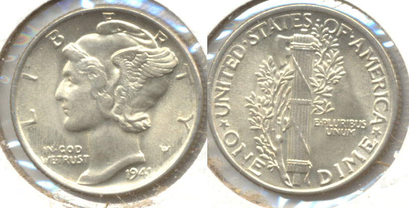 1941 Mercury Dime MS-63 j