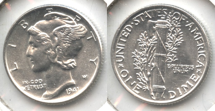 1941 Mercury Dime MS-63 #v