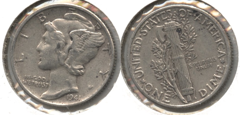 1941 Mercury Dime VF-20 #d