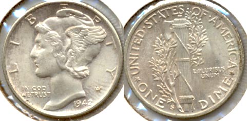 1942-S Mercury Dime MS-63