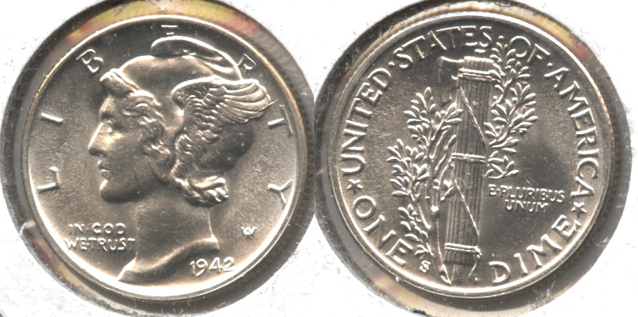 1942-S Mercury Dime MS-63 #a