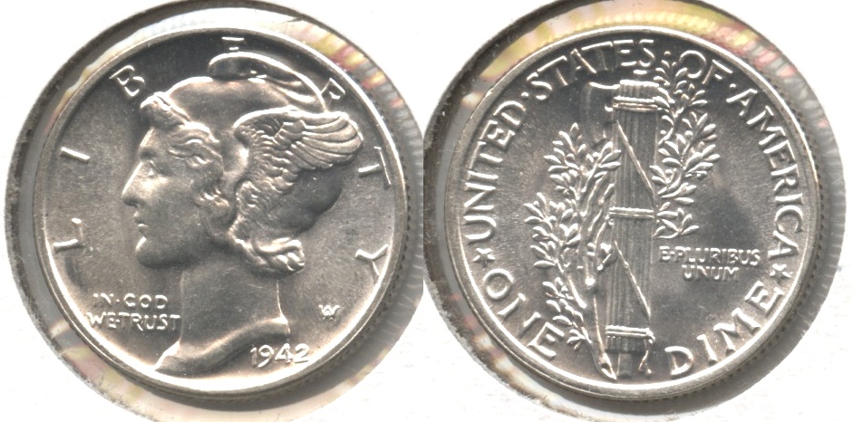 1942 Mercury Dime MS-64 #c