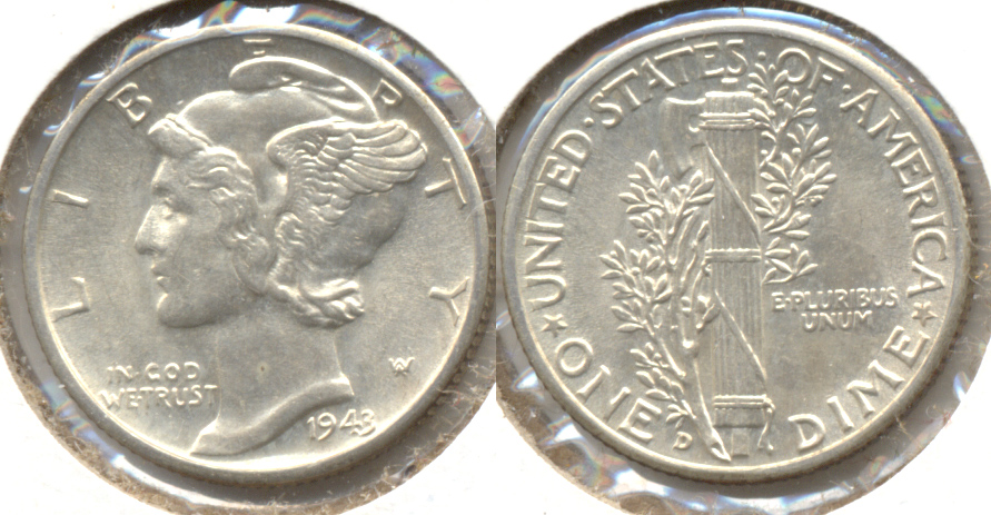 1943-D Mercury Dime MS-63 q