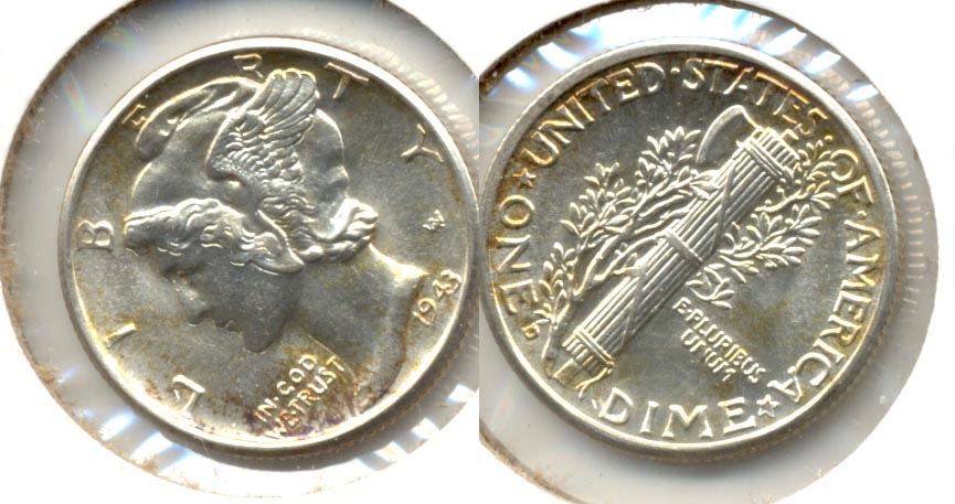 1943-D Mercury Dime MS-64 a
