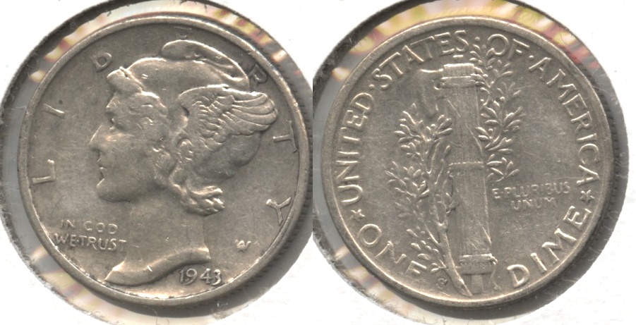 1943-S Mercury Dime EF-40 #a