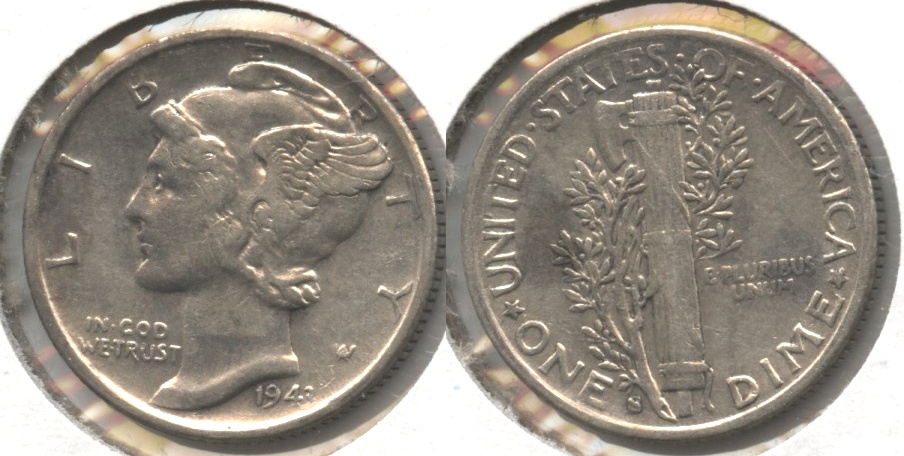 1943-S Mercury Dime EF-40 #d