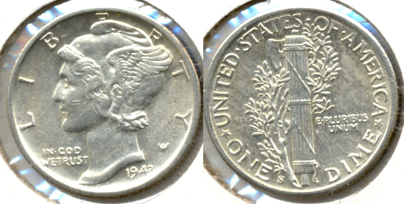 1943-S Mercury Dime MS-60 g
