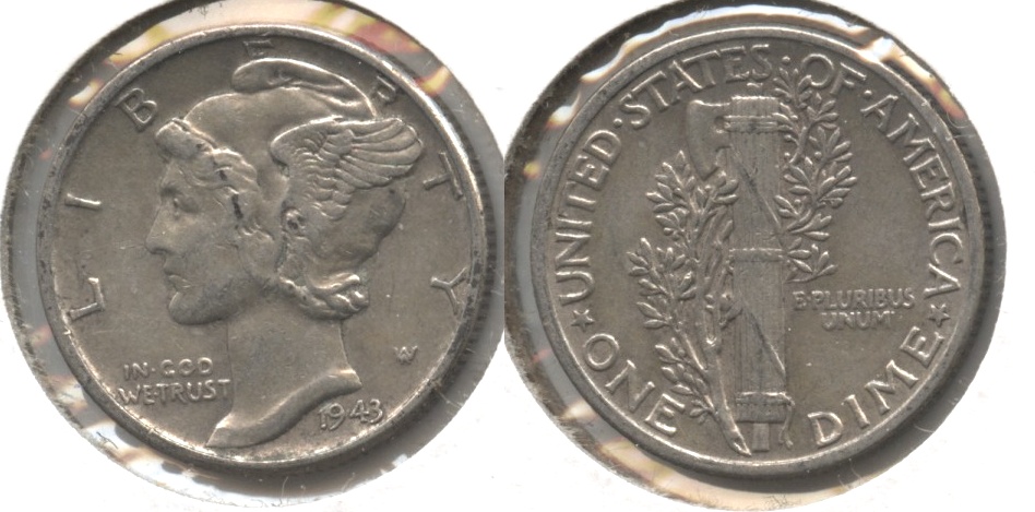 1943 Mercury Dime VF-20 #h