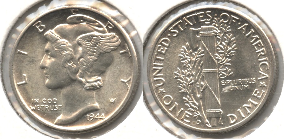 1944-D Mercury Dime MS-60 #d