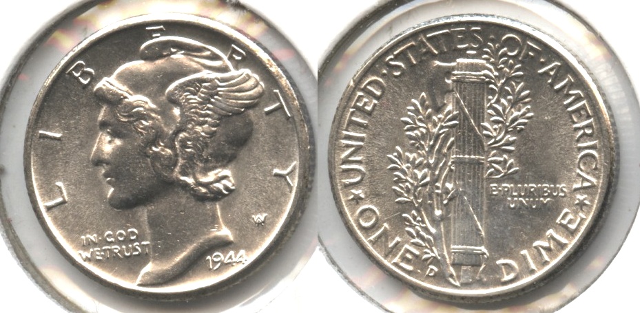 1944-D Mercury Dime MS-60 #i