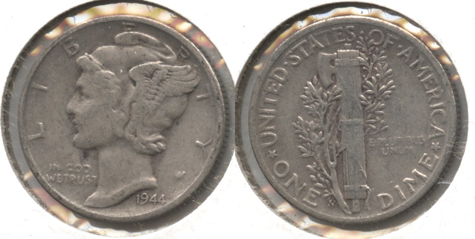 1944-S Mercury Dime Fine-12 #ad