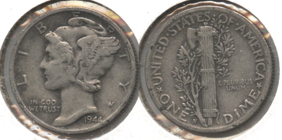 1944-S Mercury Dime Fine-12 #ai