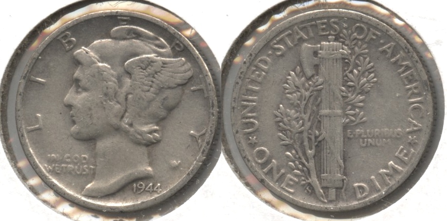 1944-S Mercury Dime Fine-12 #ao