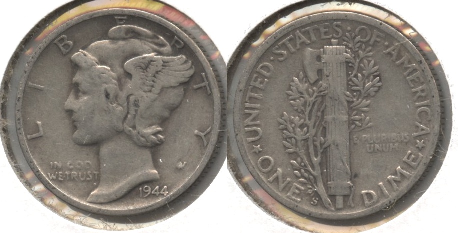 1944-S Mercury Dime Fine-12 #f