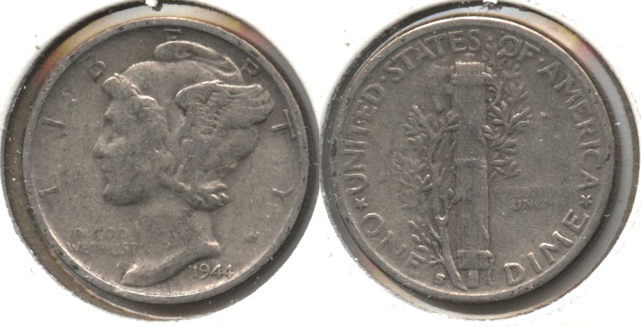 1944-S Mercury Dime Fine-15 #a