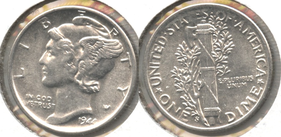 1944-S Mercury Dime MS-60 #b
